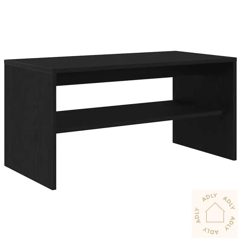 Tv-Benk Svart Eik 80X40X40 Cm Konstruert Tre