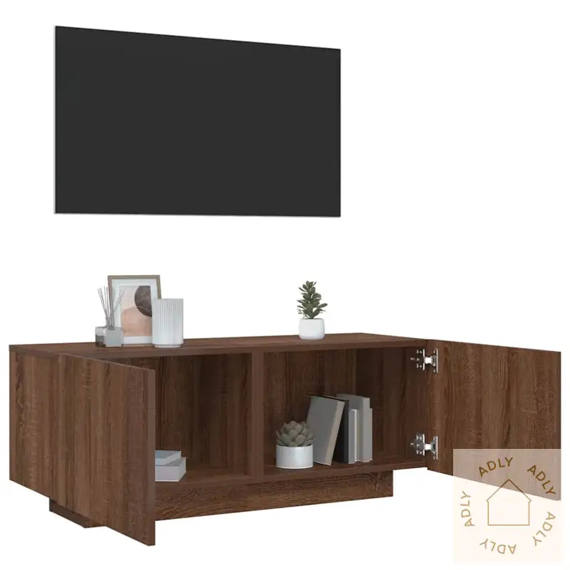 Tv-Benk Sonoma Eik 100X35X40 Cm Konstruert Tre