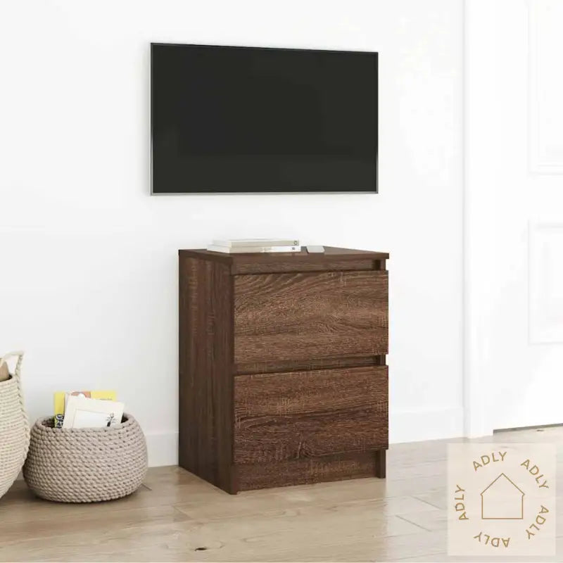 Tv-Benk Sonoma Eik 40X35X54 Cm Konstruert Tre