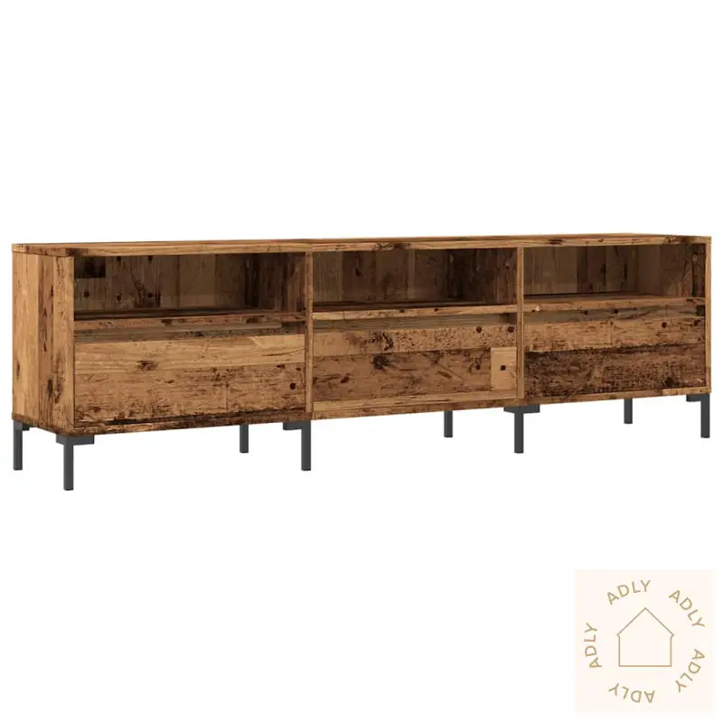 Tv-Benk Gammelt Tre 150X30X44,5 Cm Konstruert Tre