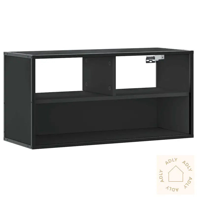 Tv-Benk Svart 80X31X39,5 Cm Konstruert Tre Og Metall