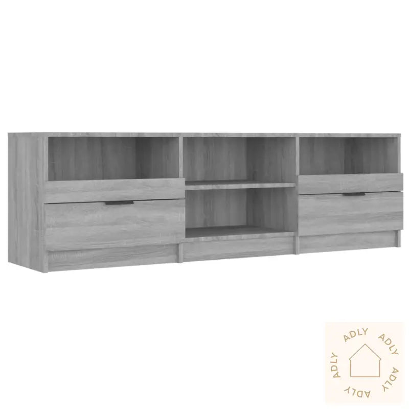 Tv-Benk Grå Sonoma 150X33,5X45 Cm Konstruert Tre
