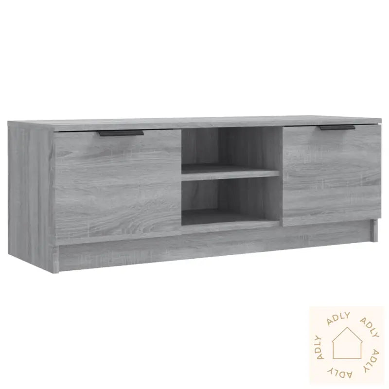 Tv-Benk Grå Sonoma 102X35X36,5 Cm Konstruert Tre