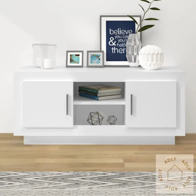 Tv-Benk Svart 102X35X45 Cm Konstruert Tre