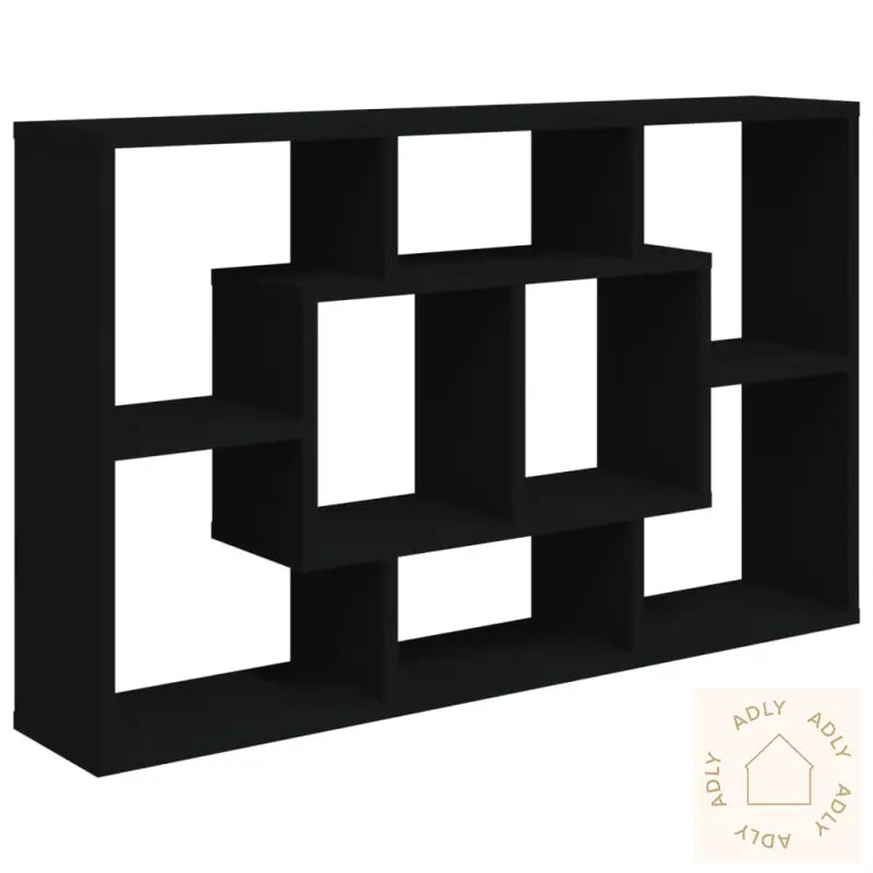 Vegghylle Svart 85X16X52,5 Cm Konstruert Tre