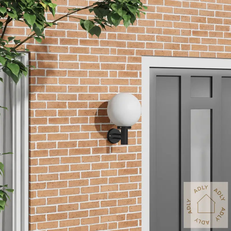 Utendørs Vegglampe Svart Rustfritt Stål Ip44