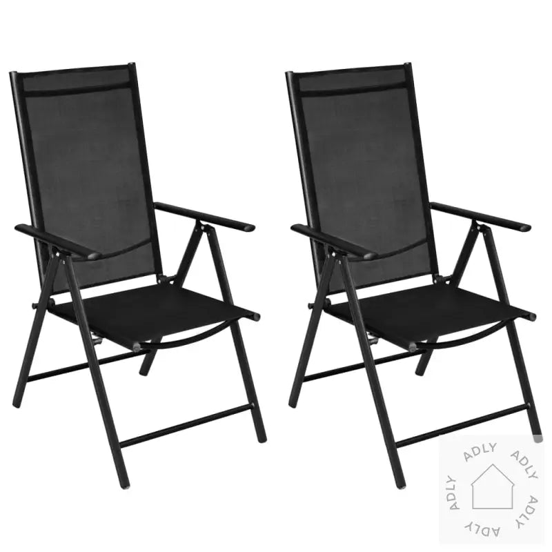 Bistorsett 3 Deler Aluminium Og Textilene Svart