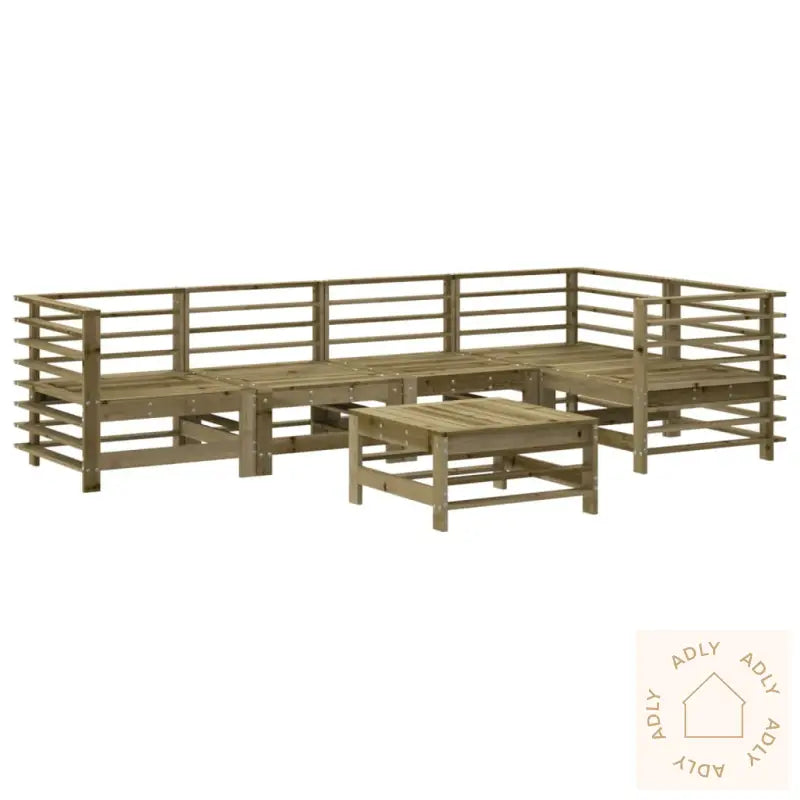 Hagesofagruppe 6 Deler Impregnert Furu