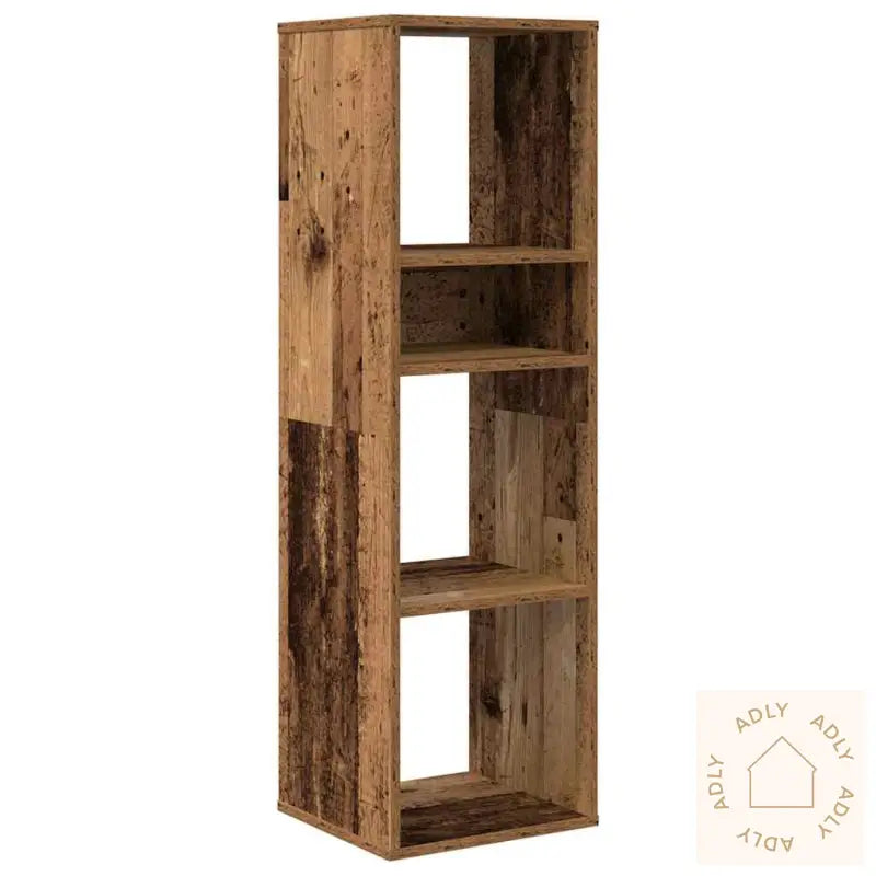 Bokhylle Gammelt Tre 34X31X112 Cm Konstruert Tre