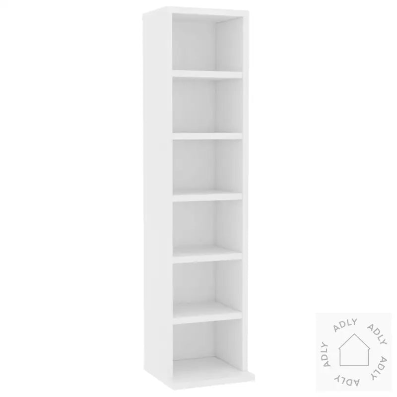 Cd-Skap Hvit 21X20X88 Cm Konstruert Tre