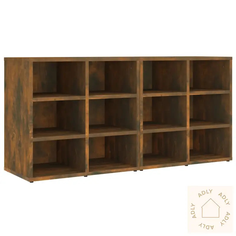 Skoskap 2 Stk Røkt Eik 52,5X30X50 Cm