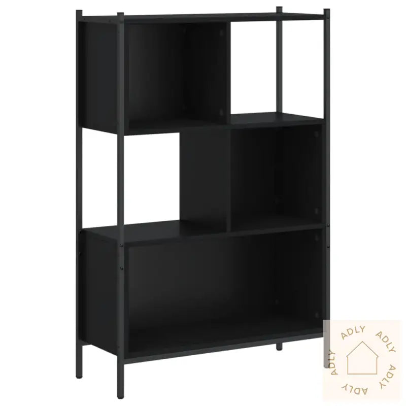 Bokhylle Svart 72X28X109 Cm Konstruert Tre