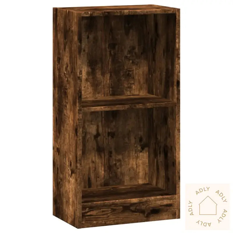 Bokhylle Røkt Eik 40X24X76 Cm Konstruert Tre