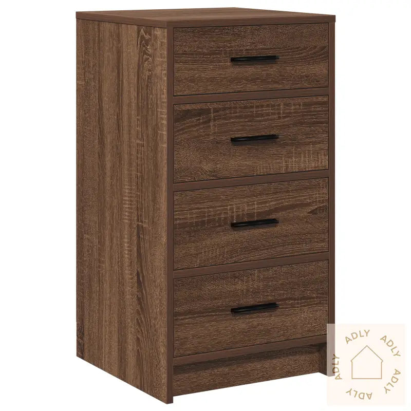 Sidebord Brun Eik 40X41X75 Cm Konstruert Tre