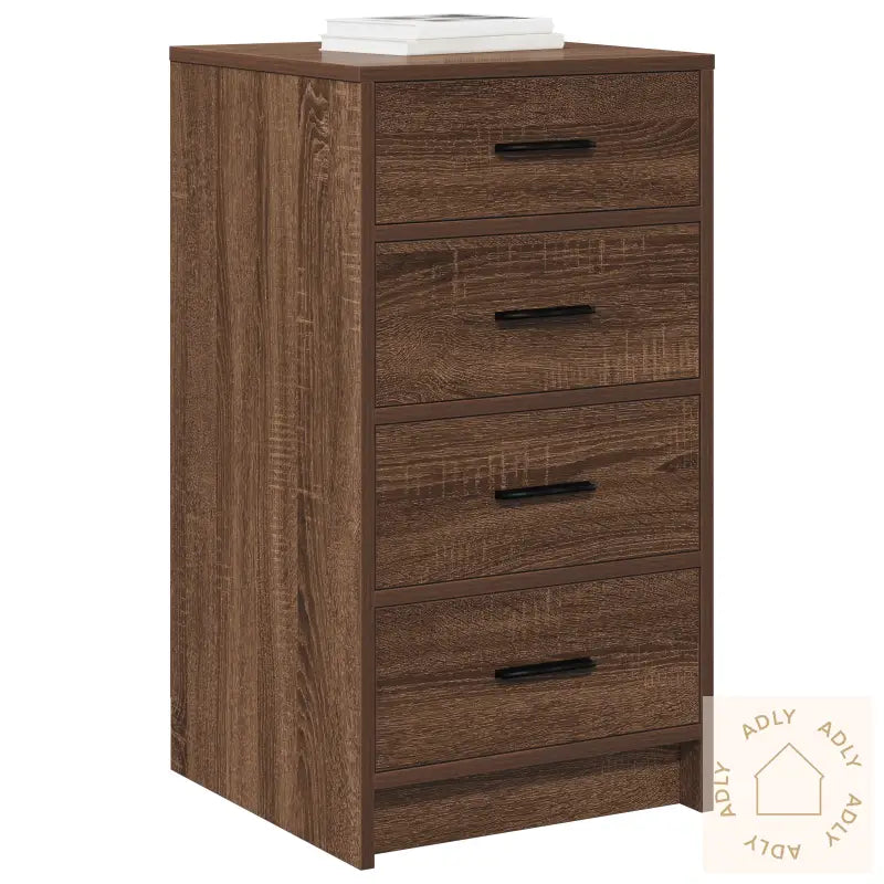 Sidebord Brun Eik 40X41X75 Cm Konstruert Tre