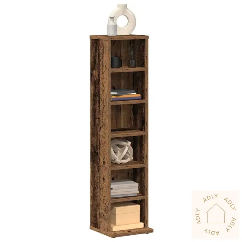 Cd-Skap Gammelt Tre 21X20X88 Cm Konstruert Tre