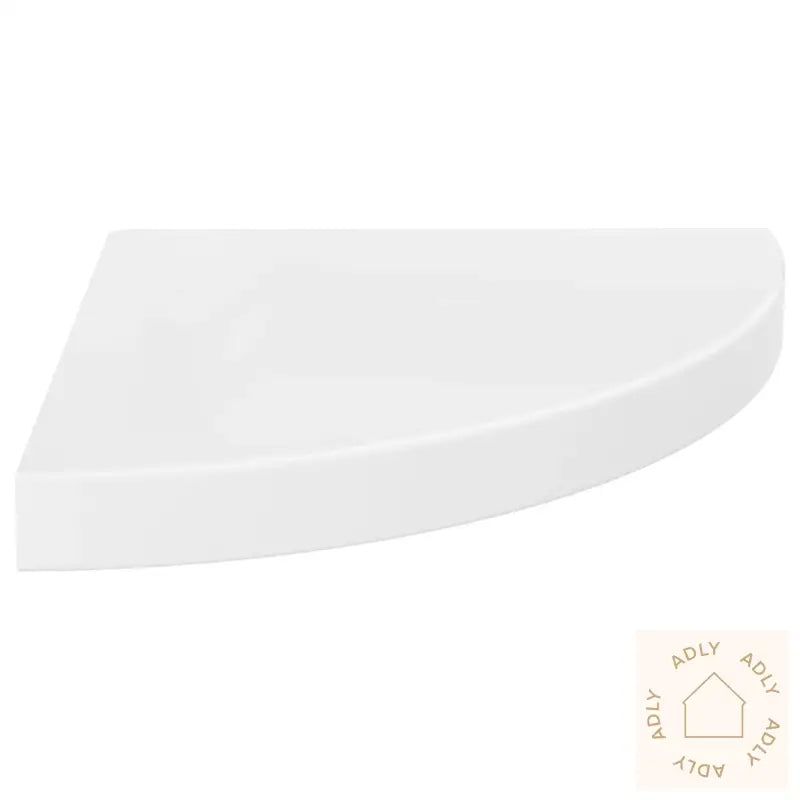 Flytende Vegghylle Høyglans Hvit 35X35X3,8 Cm Mdf