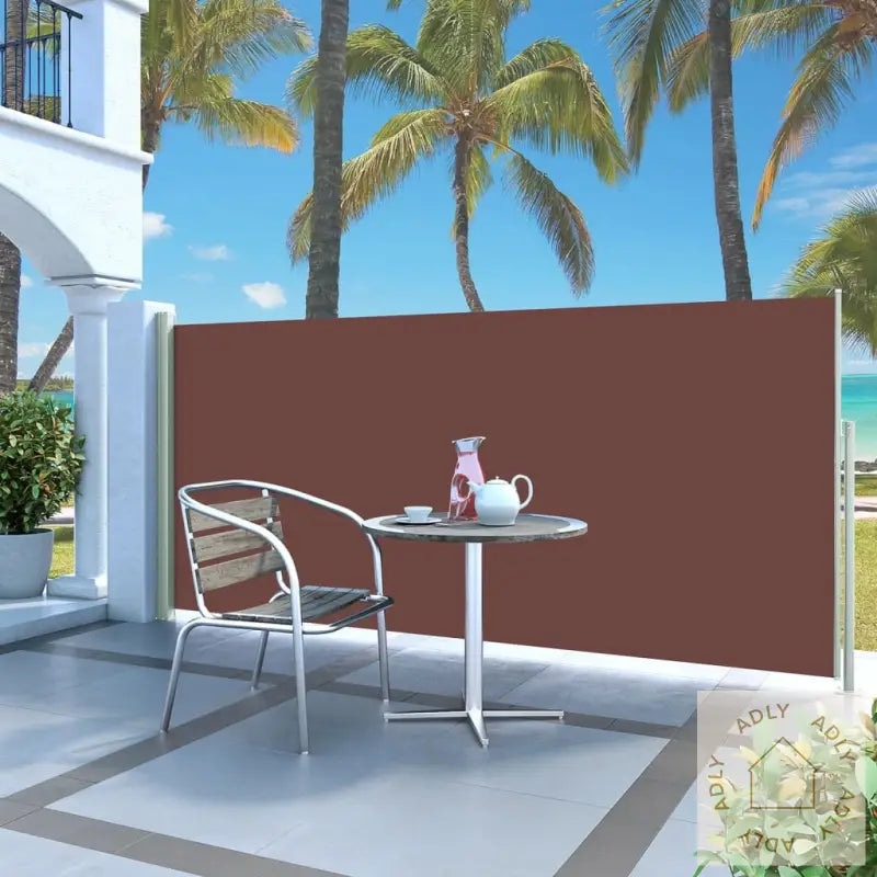 Uttrekkbar Sidemarkise 140X300 Cm Brun