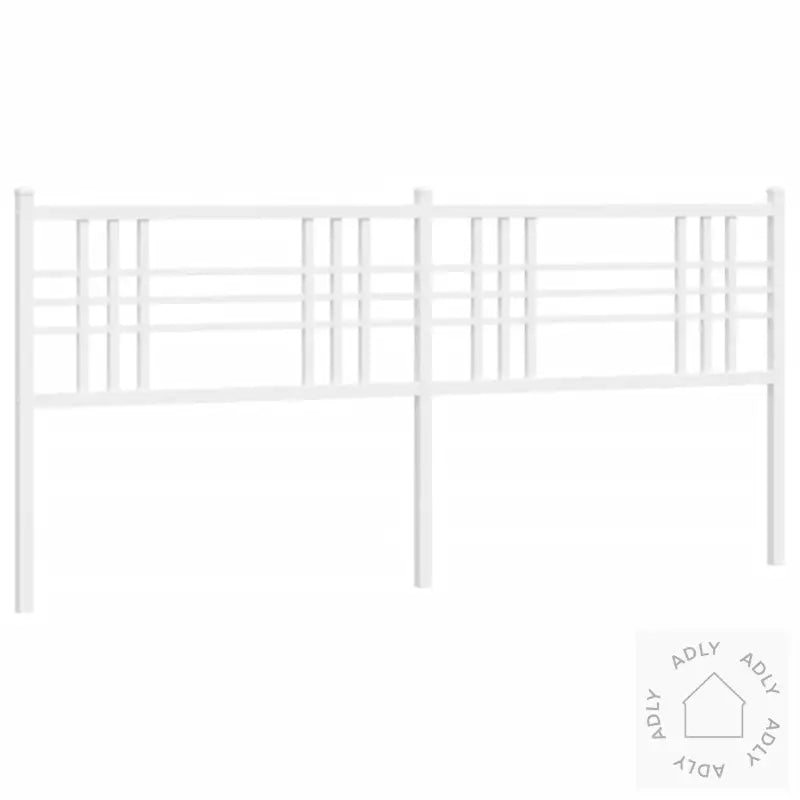 Sengegavl I Metall Hvit 180 Cm