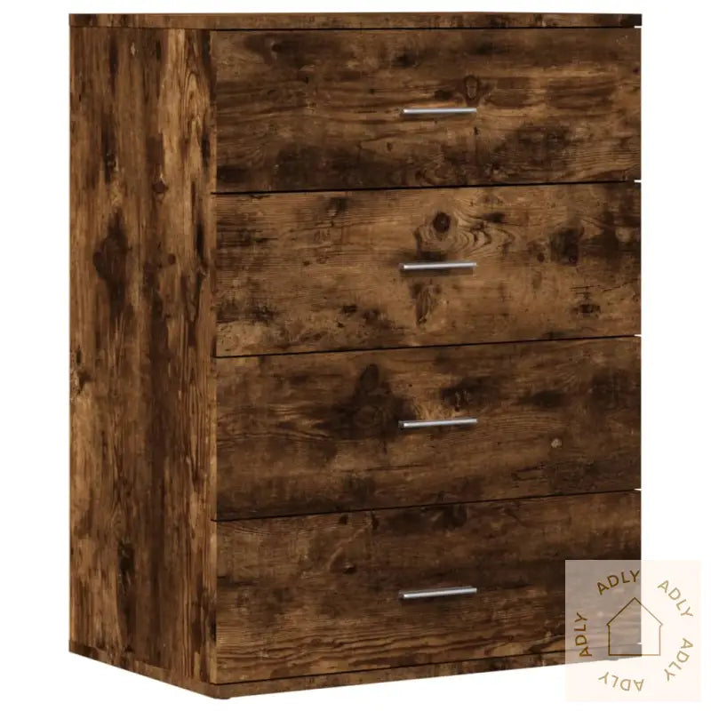 Skjenk Røkt Eik 60X39X80 Cm Konstruert Tre
