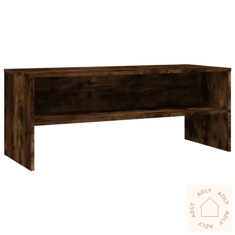 Tv-Benk Røkt Eik 100X40X40 Cm Konstruert Tre