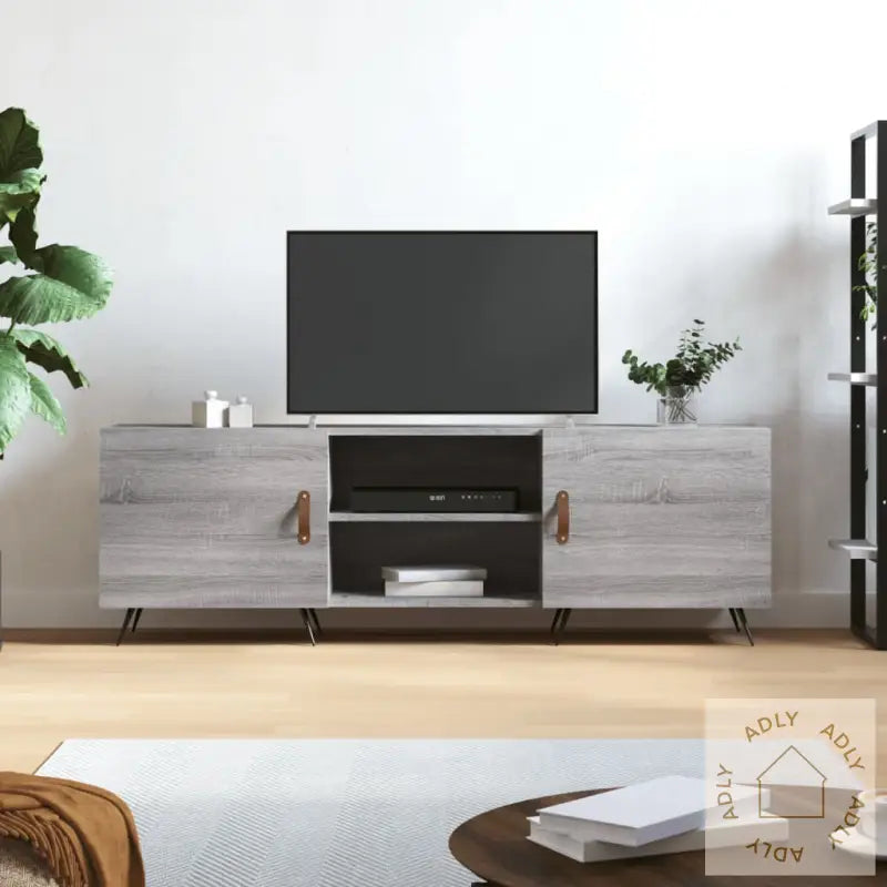 Tv-Benk Grå Sonoma 150X30X50 Cm Konstruert Tre