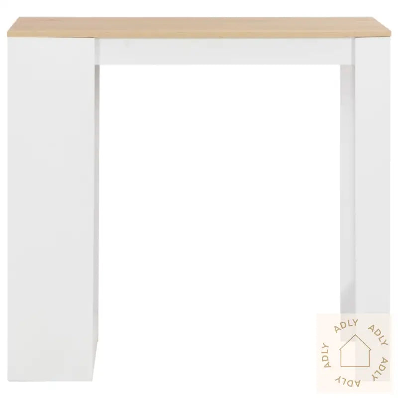 Barbord Med Hylle Hvit 110X50X103 Cm