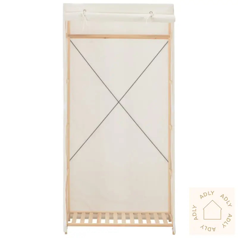 Garderobeskap Hvit 79X40X170 Cm Stoff