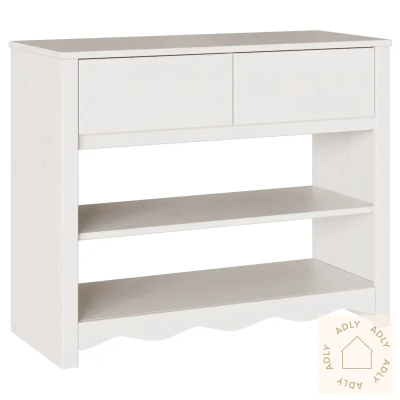 Konsollbord "Drammen" Hvitt 89,5X37X73 Cm Solid Tre Furu