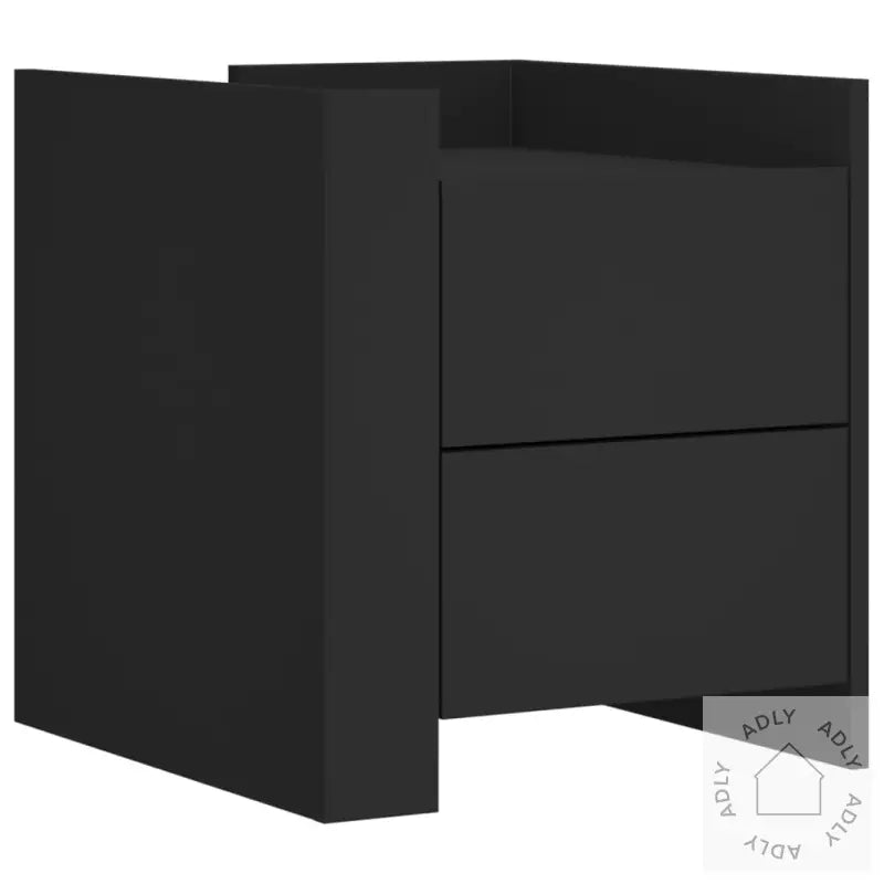 Nattbord Svart 45X50X50 Cm Konstruert Tre