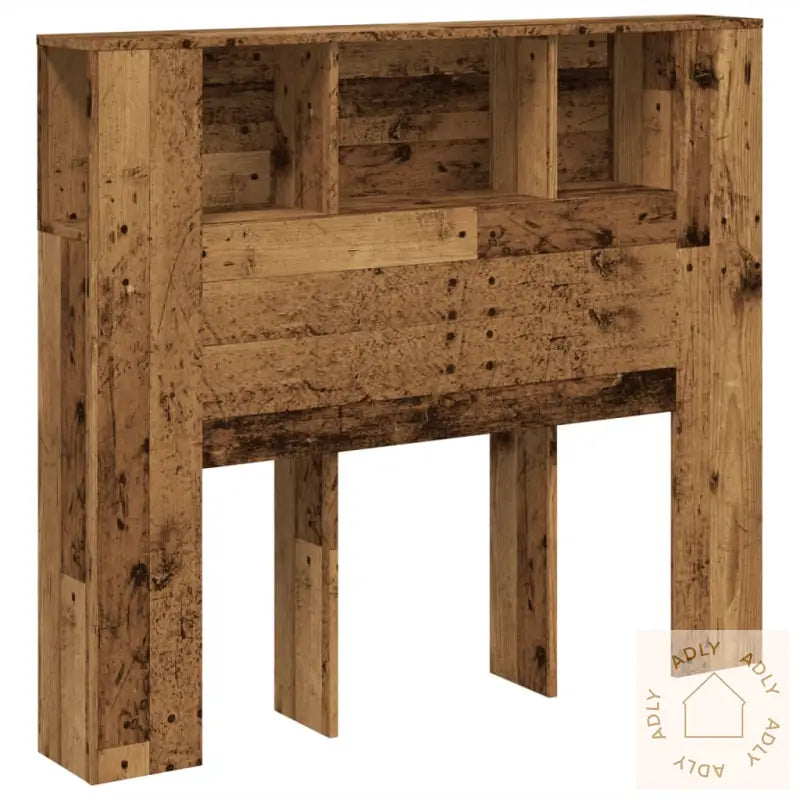 Hodegavl Med Hylle Gammelt Tre 120X19X104,5 Cm Konstruert Tre