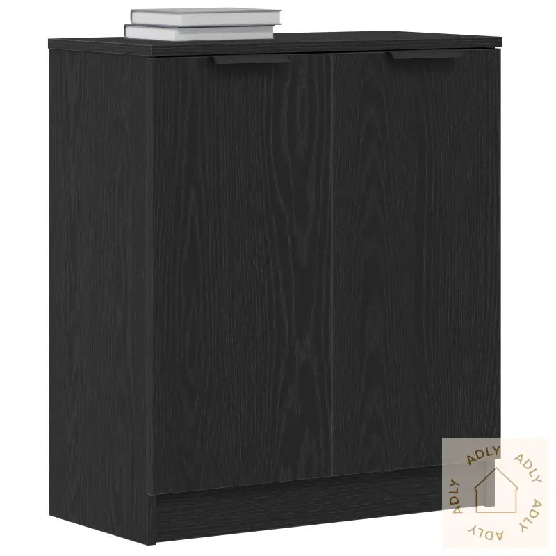 Sideboard Svart Eik 60X30X70 Cm Konstruert Tre