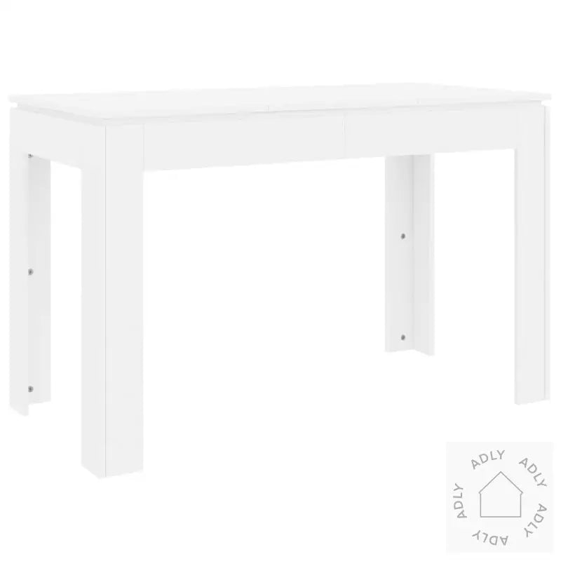 Spisebord Hvit 120X60X76 Cm Konstruert Tre