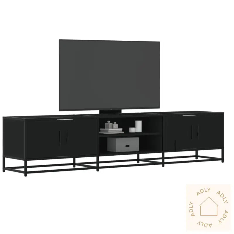 Tv-Benk Svart 180X35X41 Cm Konstruert Tre