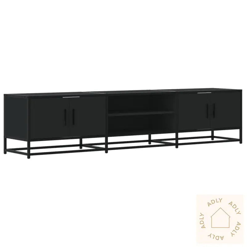 Tv-Benk Svart 180X35X41 Cm Konstruert Tre