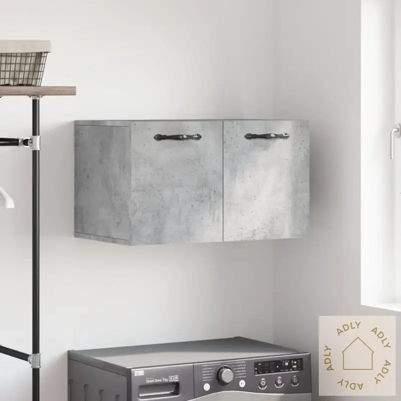 Veggskap Betonggrå 60X36,5X35 Cm Konstruert Tre