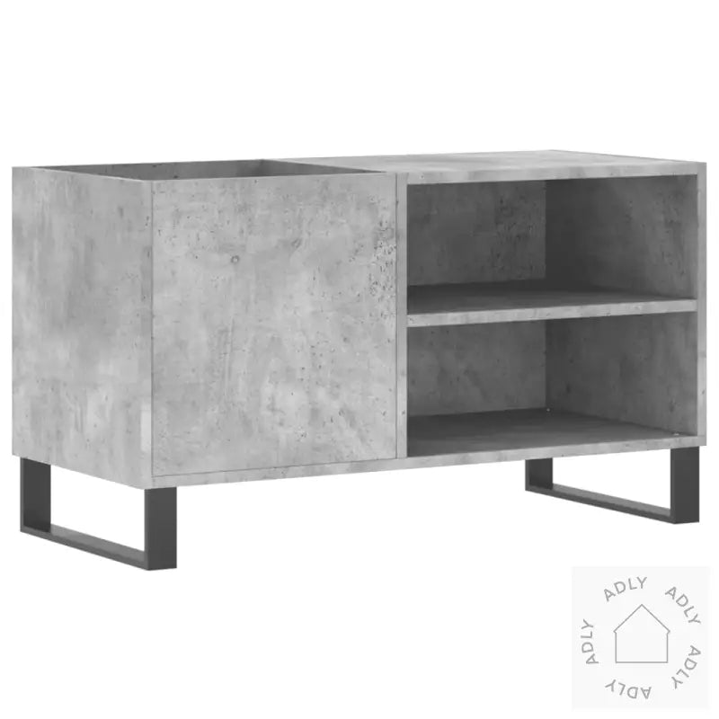 Hifi-Benk Betonggrå 84,5X38X48 Cm Konstruert Tre
