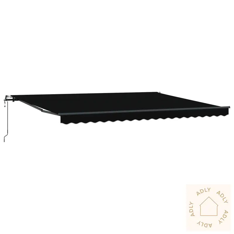 Automatisk Utrekkbar Markise Svart 450X350 Cm