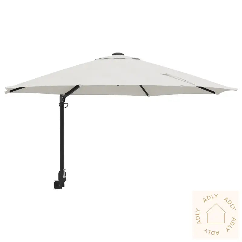 Cantilever-Parasoll Sand Polyester, Aluminium Stor Sammenleggbar