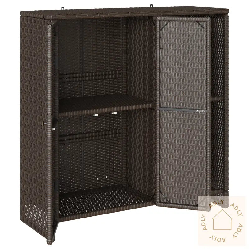 Oppbevaringsskap Brun 100X36X102 Cm Rattan