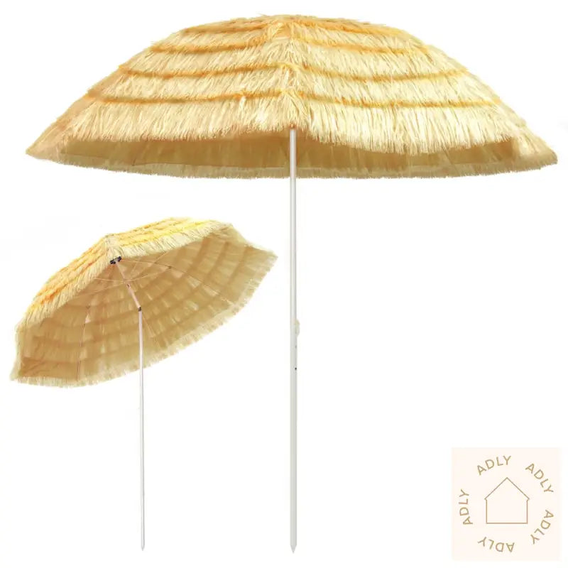 Strandparasoll Naturell 300 Cm Hawaii-Stil