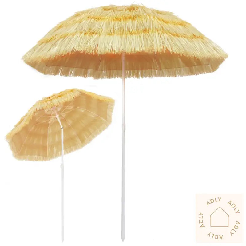 Strandparasoll Naturell 180 Cm Hawaii-Stil