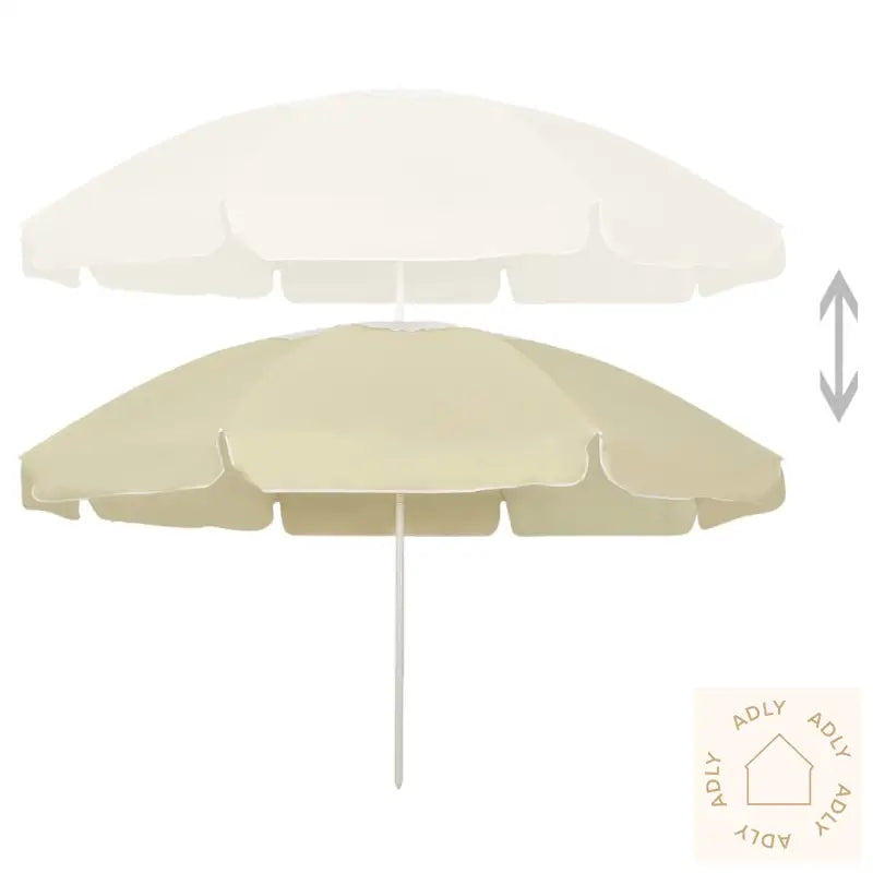 Strandparasoll Sandgul 240 Cm