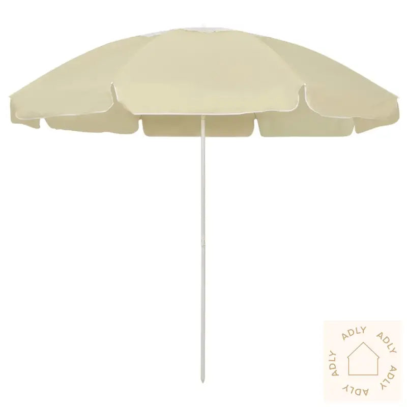 Strandparasoll Sandgul 240 Cm