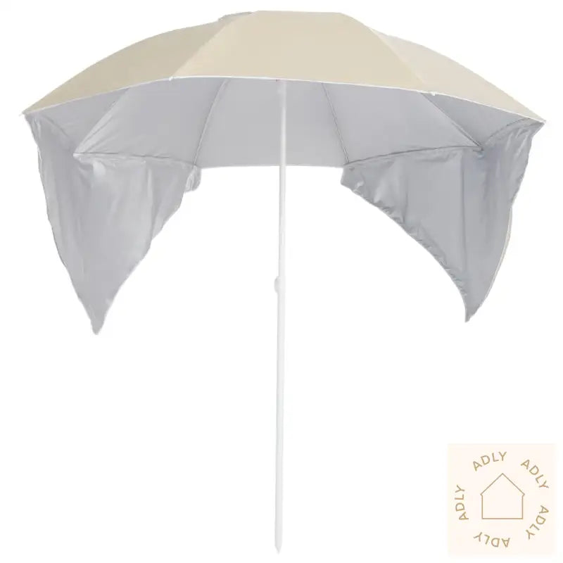 Strandparasoll Med Sidevegger Sand 215 Cm