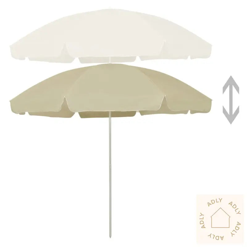 Strandparasoll Sandgul 300 Cm