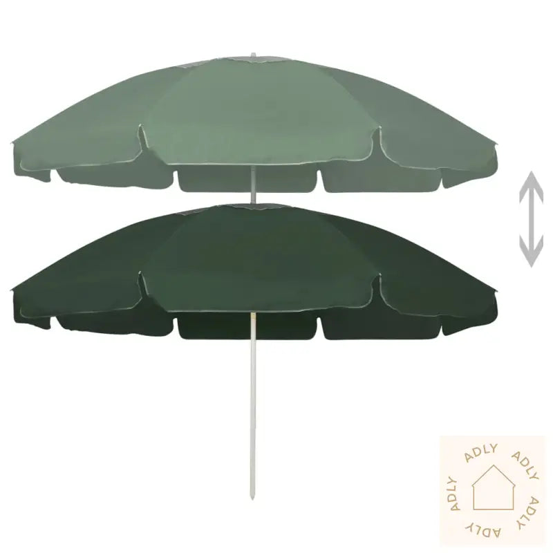 Strandparasoll Grønn 240 Cm