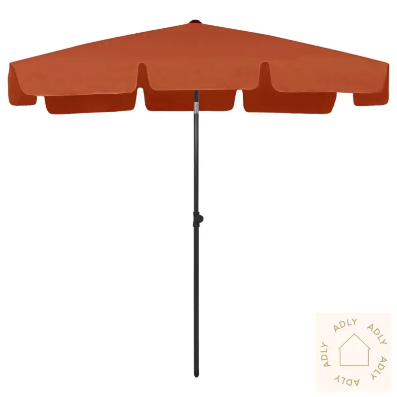 Strandparasoll Terrakotta 200X125 Cm