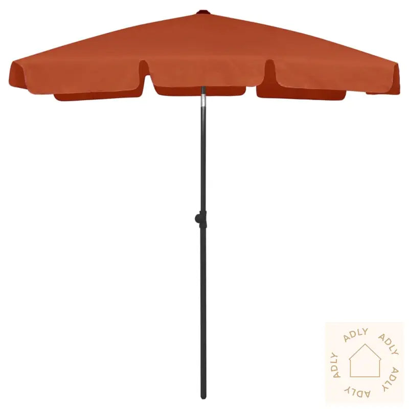Strandparasoll Terrakotta 180X120 Cm