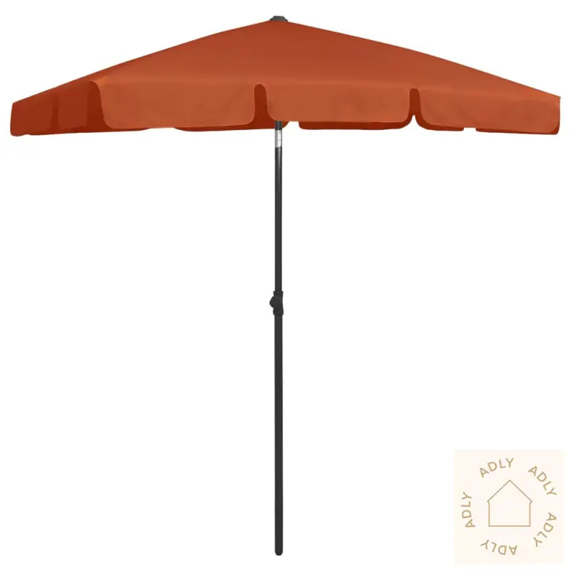 Strandparasoll Terrakotta 180X120 Cm